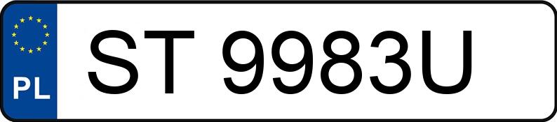 Pojazd o numerach ST9983U uczestniczył w wypadku
