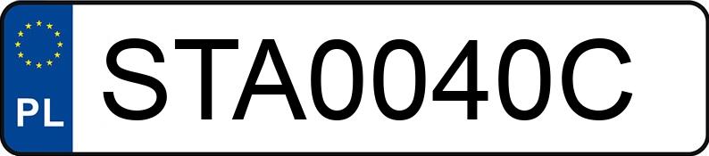 Numer rejestracyjny STA 0040C posiada CITROEN C5 - STA0040C