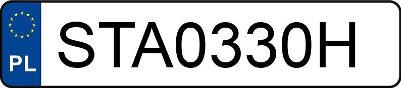 Numer rejestracyjny STA 0330H posiada BMW M3 - STA0330H