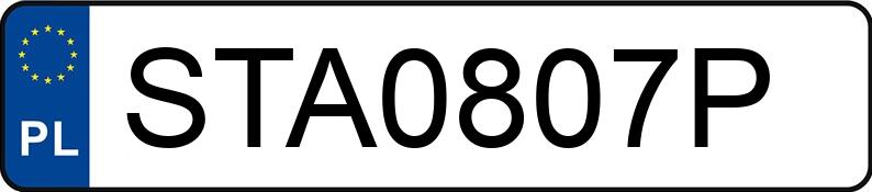 Numer rejestracyjny STA 0807P posiada KRONE PROFI LINER SDP27 - STA0807P