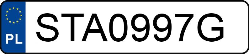 Numer rejestracyjny STA 0997G posiada BMW 320D - STA0997G Numer rejestracyjny STA 0997G posiada BMW 320D - STA0997G