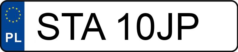 Numer rejestracyjny STA 10JP posiada VOLKSWAGEN Golf II 1.6 Diesel Kat. GL - STA10JP