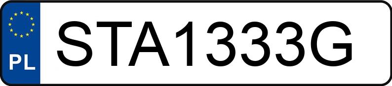 Numer rejestracyjny STA 1333G posiada BMW 530D - STA1333G Numer rejestracyjny STA 1333G posiada BMW 530D - STA1333G