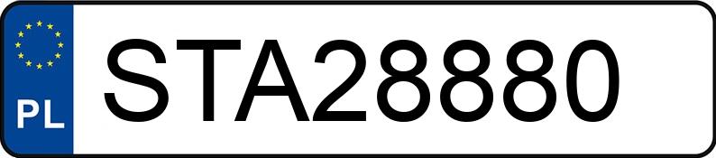 Numer rejestracyjny STA 28880 posiada TOYOTA Corolla Station Wagon MR`04 E4 Sol - STA28880