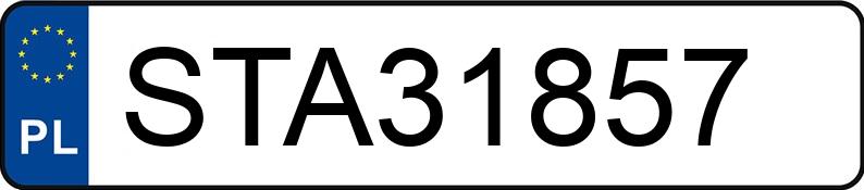 Numer rejestracyjny STA 31857 posiada FORD FOCUS - STA31857 Numer rejestracyjny STA 31857 posiada FORD FOCUS - STA31857