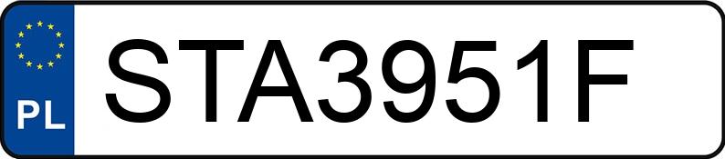 Numer rejestracyjny STA 3951F posiada FORD S-MAX - STA3951F