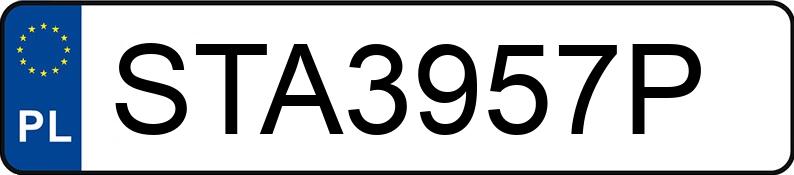 Numer rejestracyjny STA 3957P posiada CSRR P-93H - STA3957P Numer rejestracyjny STA 3957P posiada CSRR P-93H - STA3957P