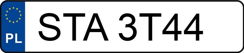 Numer rejestracyjny STA 3T44 posiada OPEL ASTRA-G - STA3T44