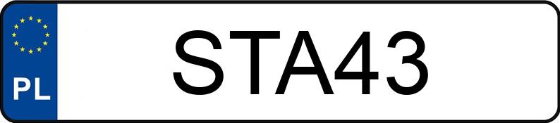 Numer rejestracyjny STA 43 posiada PRAGA V3S - STA43 Numer rejestracyjny STA 43 posiada PRAGA V3S - STA43