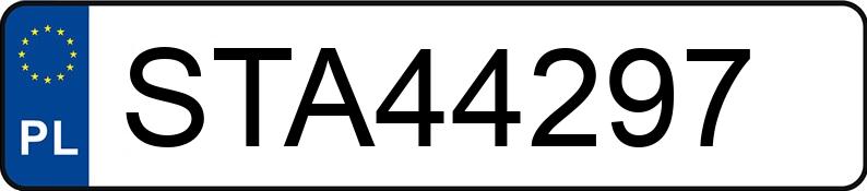 Numer rejestracyjny STA 44297 posiada VOLKSWAGEN Passat GP 1.9 TDI MR`00 E3 Basis M5 - STA44297