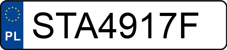 Numer rejestracyjny STA 4917F posiada OPEL MOKKA X - STA4917F