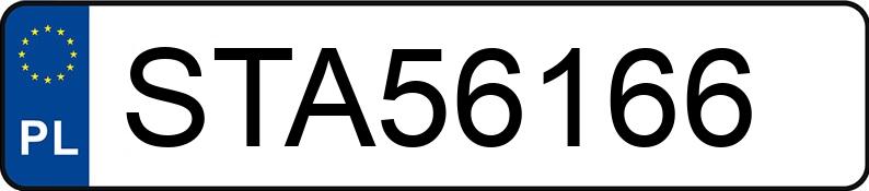 Numer rejestracyjny STA 56166 posiada ALFA ROMEO 159 - STA56166
