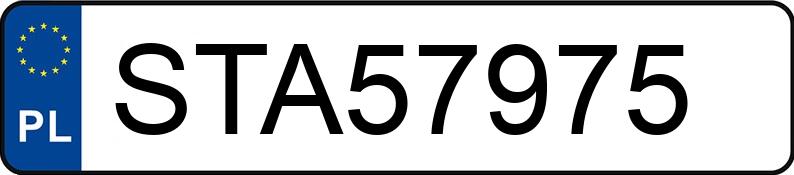 Numer rejestracyjny STA 57975 posiada BMW 320I - STA57975 Numer rejestracyjny STA 57975 posiada BMW 320I - STA57975