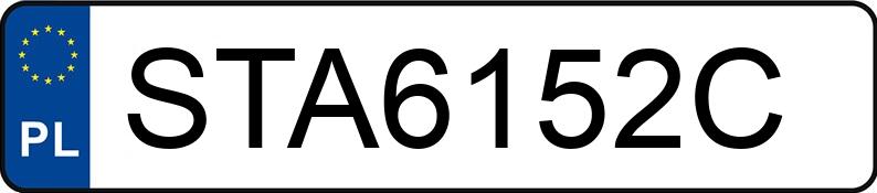 Numer rejestracyjny STA 6152C posiada BMW 320i MR`16 E6 F30 xDrive - STA6152C