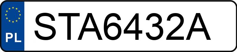 Numer rejestracyjny STA 6432A posiada AUDI A4 2.0 TDi DPF MR`12 E5 B8 A4 2.0 TDi DPF MR`12 E5 B8 - STA6432A