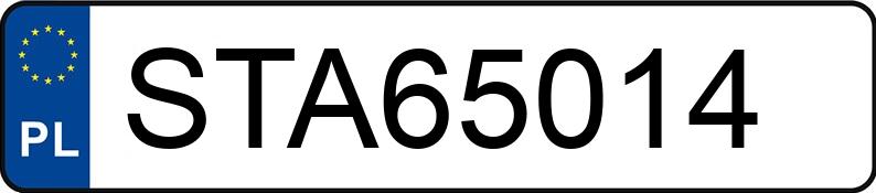Registreringsnummeret STA 65014 har AUDI A4 1.8 Kat. MR`99 B5 - STA65014
