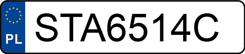 Numer rejestracyjny STA 6514C posiada AUDI A6 Allroad TDI MR`06 E4 4F A6 Allroad TDI MR`06 E4 4F - STA6514C