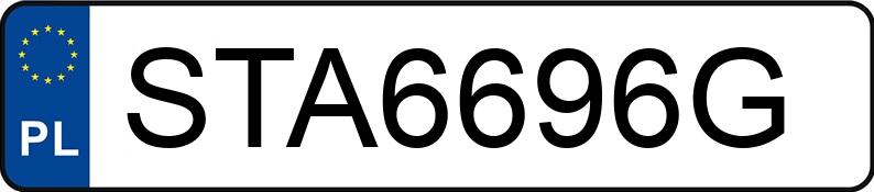 Numer rejestracyjny STA 6696G posiada MERCEDES-BENZ VITO - STA6696G