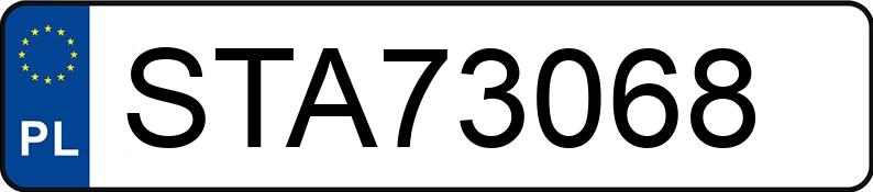Numer rejestracyjny STA 73068 posiada BMW 520 - STA73068