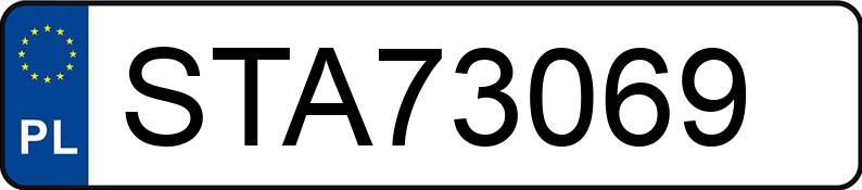 Numer rejestracyjny STA 73069 posiada CITROEN C3 - STA73069