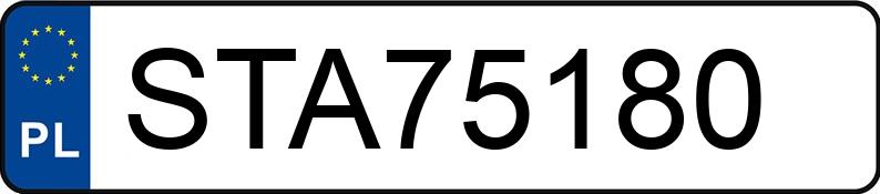Numer rejestracyjny STA 75180 posiada RENAULT MEGANE - STA75180