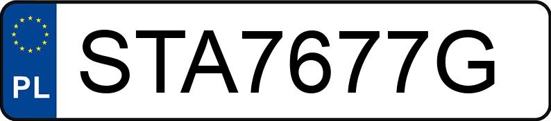 Numer rejestracyjny STA 7677G posiada HONDA ACCORD SEDAN - STA7677G