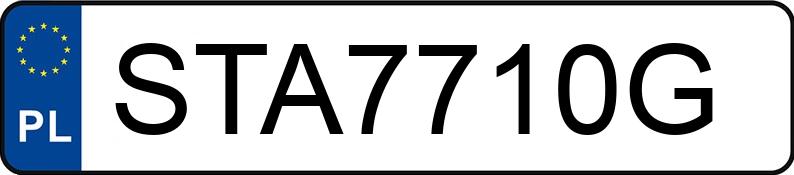 Numer rejestracyjny STA 7710G posiada RENAULT MEGANE - STA7710G