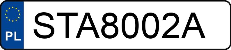 Numer rejestracyjny STA 8002A posiada OPEL ASTRA SPORTS TOURER - STA8002A Numer rejestracyjny STA 8002A posiada OPEL ASTRA SPORTS TOURER - STA8002A