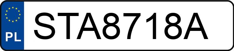 Numer rejestracyjny STA 8718A posiada TOYOTA Yaris 1.0 MR`20 E6d Comfort - STA8718A Numer rejestracyjny STA 8718A posiada TOYOTA Yaris 1.0 MR`20 E6d Comfort - STA8718A