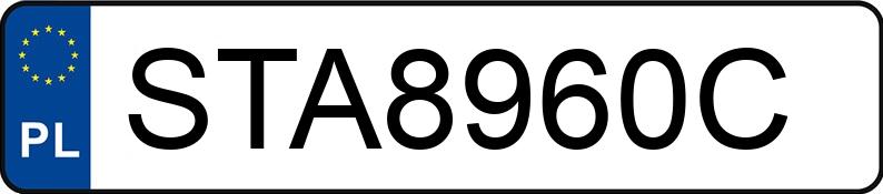 Numer rejestracyjny STA 8960C posiada CITROEN JUMPY - STA8960C