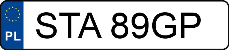Numer rejestracyjny STA 89GP posiada POLSKI FIAT 126 P 650 EL - STA89GP