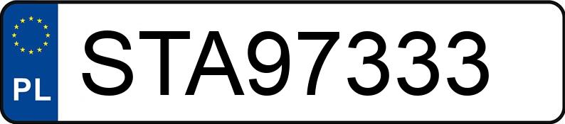 Numer rejestracyjny STA 97333 posiada BMW 318i MR`16 E6 F30 318i MR`16 E6 F30 - STA97333 Numer rejestracyjny STA 97333 posiada BMW 318i MR`16 E6 F30 318i MR`16 E6 F30 - STA97333
