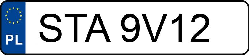 Numer rejestracyjny STA 9V12 posiada FIAT DUCATO - STA9V12 Numer rejestracyjny STA 9V12 posiada FIAT DUCATO - STA9V12