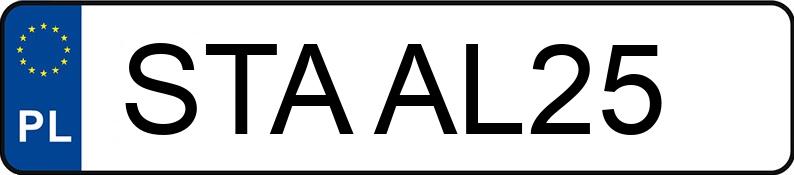 Numer rejestracyjny STA AL25 posiada NISSAN MICRA - STAAL25