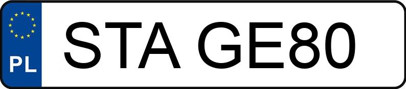 Numer rejestracyjny STA GE80 posiada CITROEN C2 1.4 MR`03 E4 Confort - STAGE80