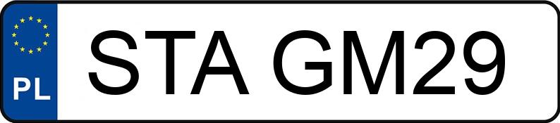 Numer rejestracyjny STA GM29 posiada MITSUBISHI OUTLANDER CW0 - STAGM29 Numer rejestracyjny STA GM29 posiada MITSUBISHI OUTLANDER CW0 - STAGM29