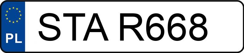 Numer rejestracyjny STA R668 posiada SIMSON Skutery S 53 - STAR668