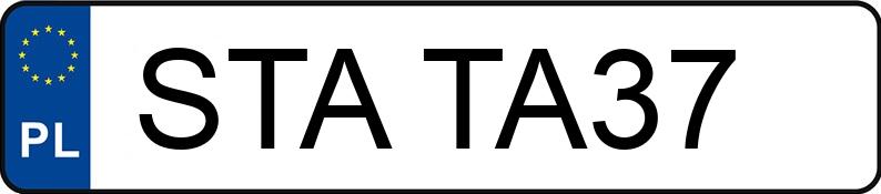 Numer rejestracyjny STA TA37 posiada JAWA 175 - STATA37