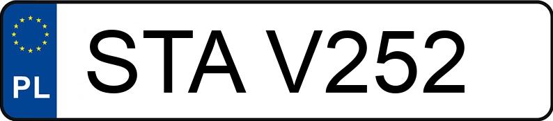 Numer rejestracyjny STA V252 posiada SKODA Favorit 135 1.3 L - STAV252
