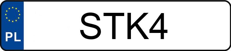 Numer rejestracyjny STK 4 posiada CHRYSLER PACIFICA - STK4 Numer rejestracyjny STK 4 posiada CHRYSLER PACIFICA - STK4