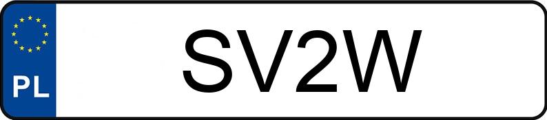 Numer rejestracyjny SV 2W posiada DODGE RAM 1500 5.7 HEMI - SV2W