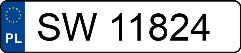 Numer rejestracyjny SW 11824 posiada RENAULT R 11 - SW11824