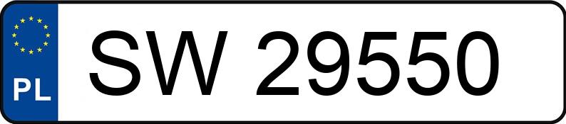 Numer rejestracyjny SW 29550 posiada VOLKSWAGEN Caddy Diesel 1.8t SDI - SW29550