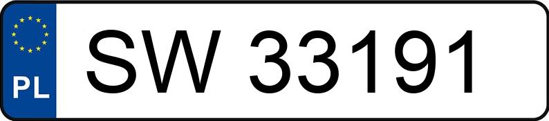 O número de registro SW 33191 tem SKODA Octavia 1.9 TDI MR`01 E4 Ice+ Tour+ - SW33191