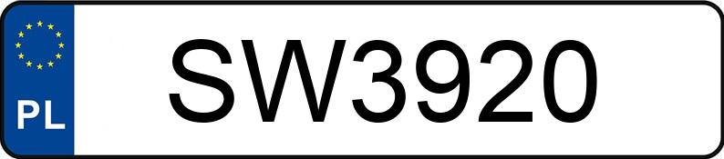 Numer rejestracyjny SW 3920 posiada YAMAHA Sport.-turyst. od 600 ccm FJR 1300 - SW3920