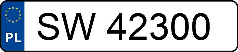 Numer rejestracyjny SW 42300 posiada MERCEDES-BENZ E 320 CDI - SW42300