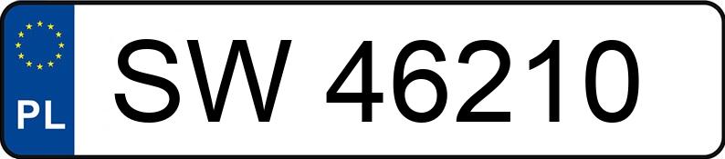 Numer rejestracyjny SW 46210 posiada AUDI A6 Avant 2.7 TDi Kat. MR`04 E4 4F A6 Avant 2.7 TDi Kat. MR`04 E4 4F - SW46210