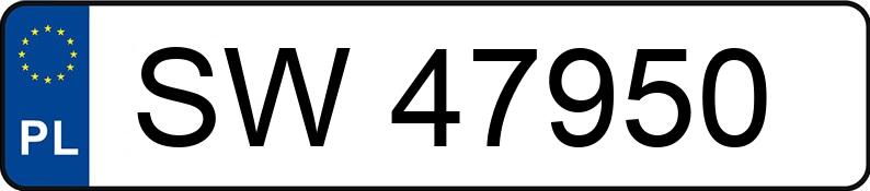 Numer rejestracyjny SW 47950 posiada AUDI 80 - SW47950 Numer rejestracyjny SW 47950 posiada AUDI 80 - SW47950