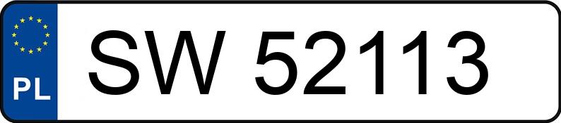 Numer rejestracyjny SW 52113 posiada VOLKSWAGEN TIGUAN - SW52113