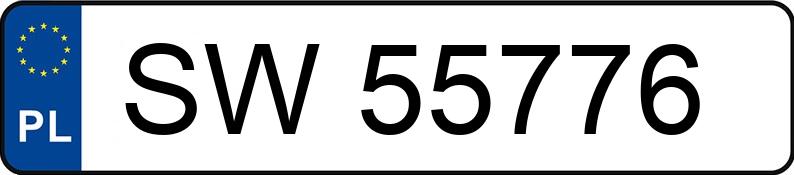 Road rage by vehicle with registration numbers SW55776